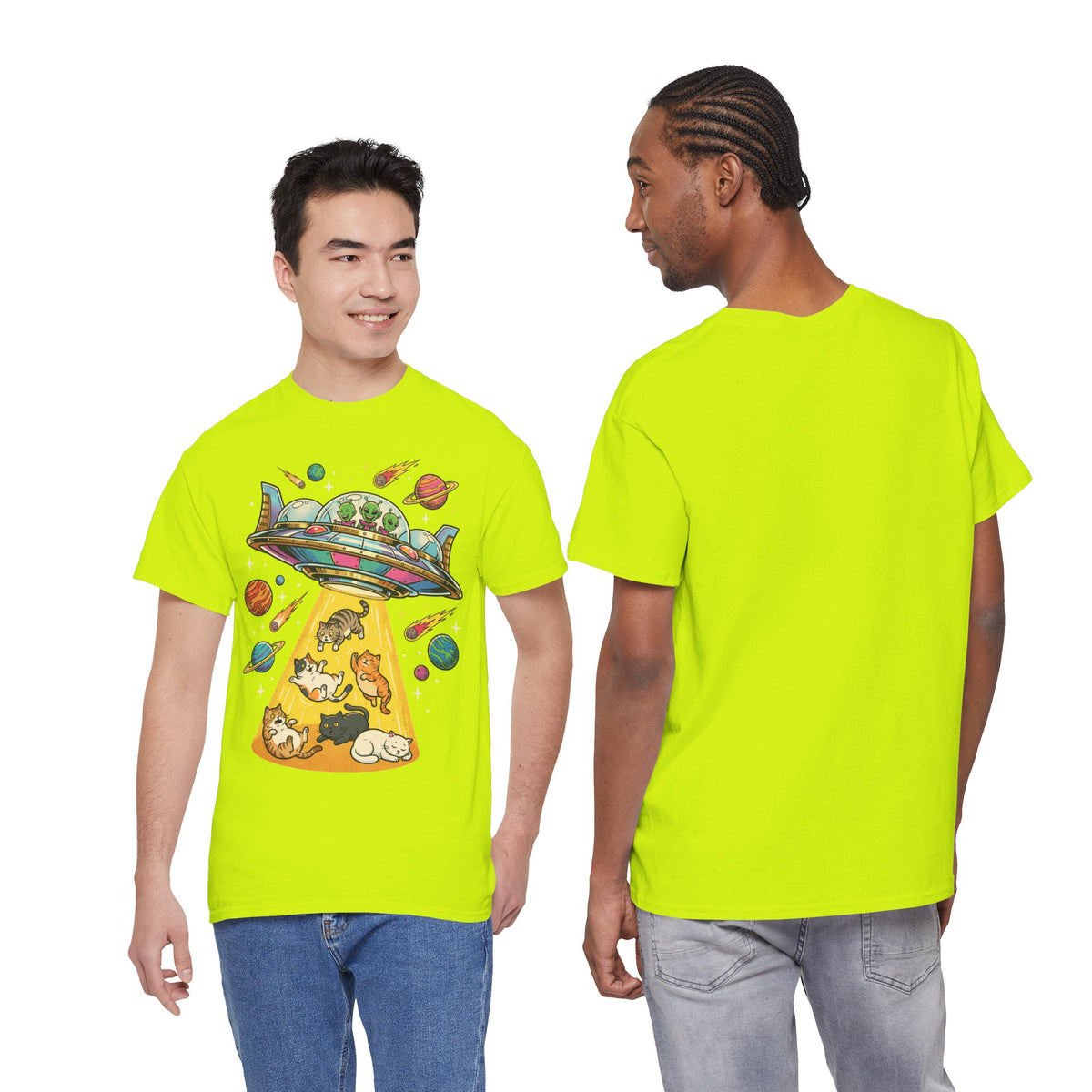 Alien Cat Abduction T-Shirt