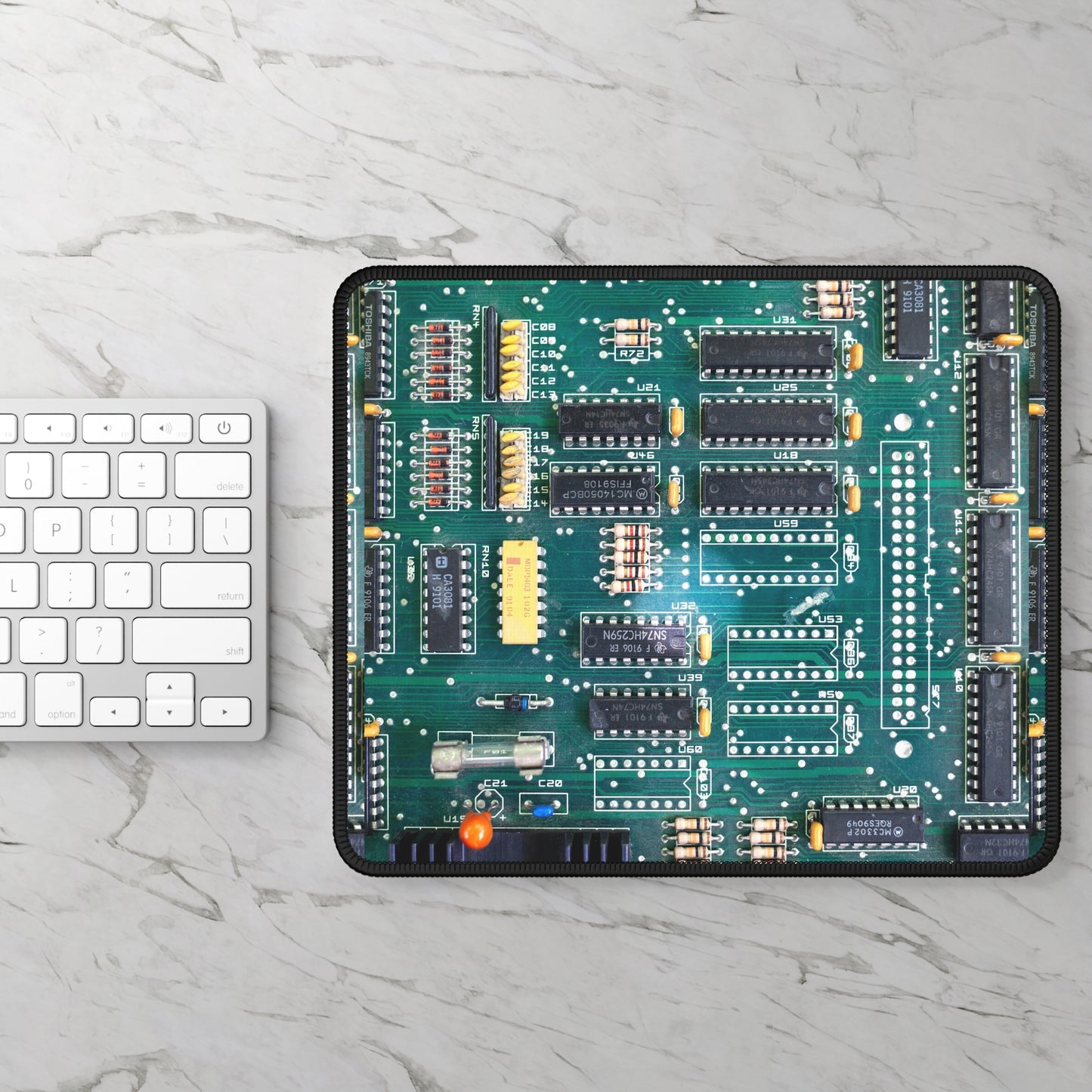 Retro Circuit Board Mouse Pad