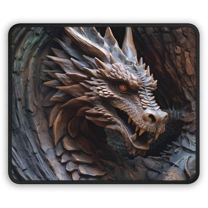 Stone Dragon Guardian Mouse Pad