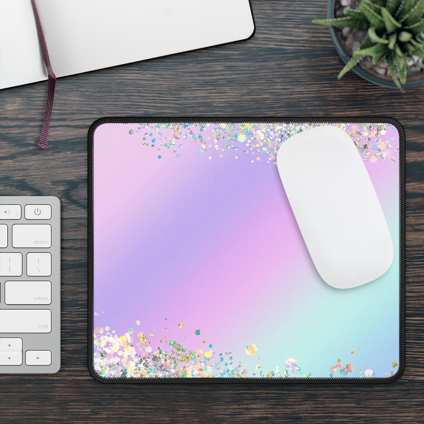 Pastel Glitter Dreams Mouse Pad
