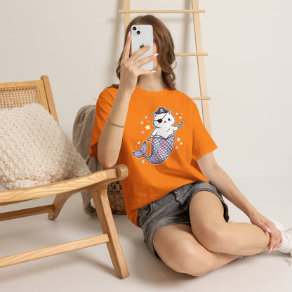 Pirate Mermaid Cat T-Shirt