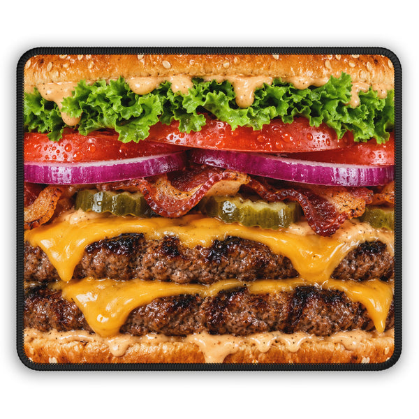 Double Bacon Cheeseburger Mouse Pad