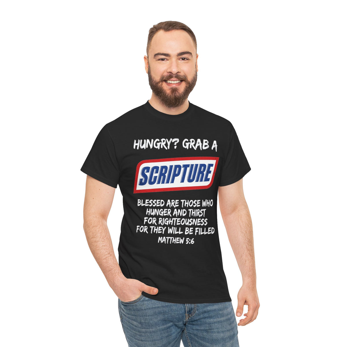 Hungry? Grab a Scripture Christian T-Shirt