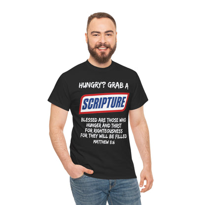 Hungry? Grab a Scripture Christian T-Shirt