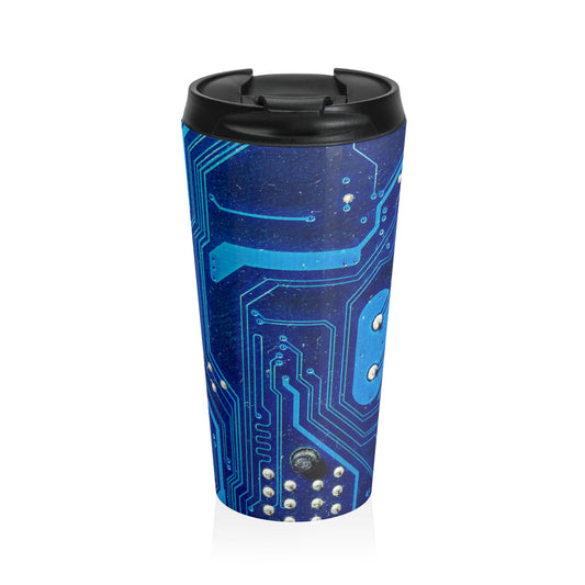Tech Circuit Mug – 15oz Stainless Steel Travel Cup