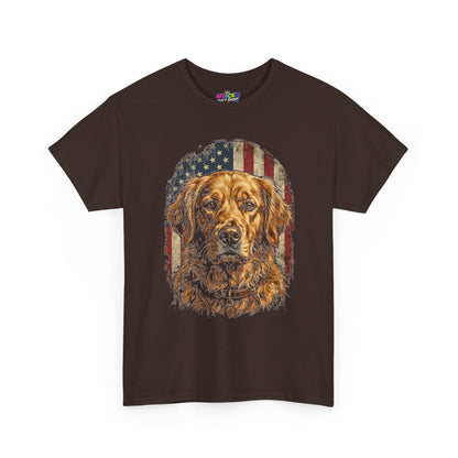 Patriotic Golden Retriever T-Shirt