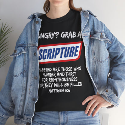 Hungry? Grab a Scripture Christian T-Shirt