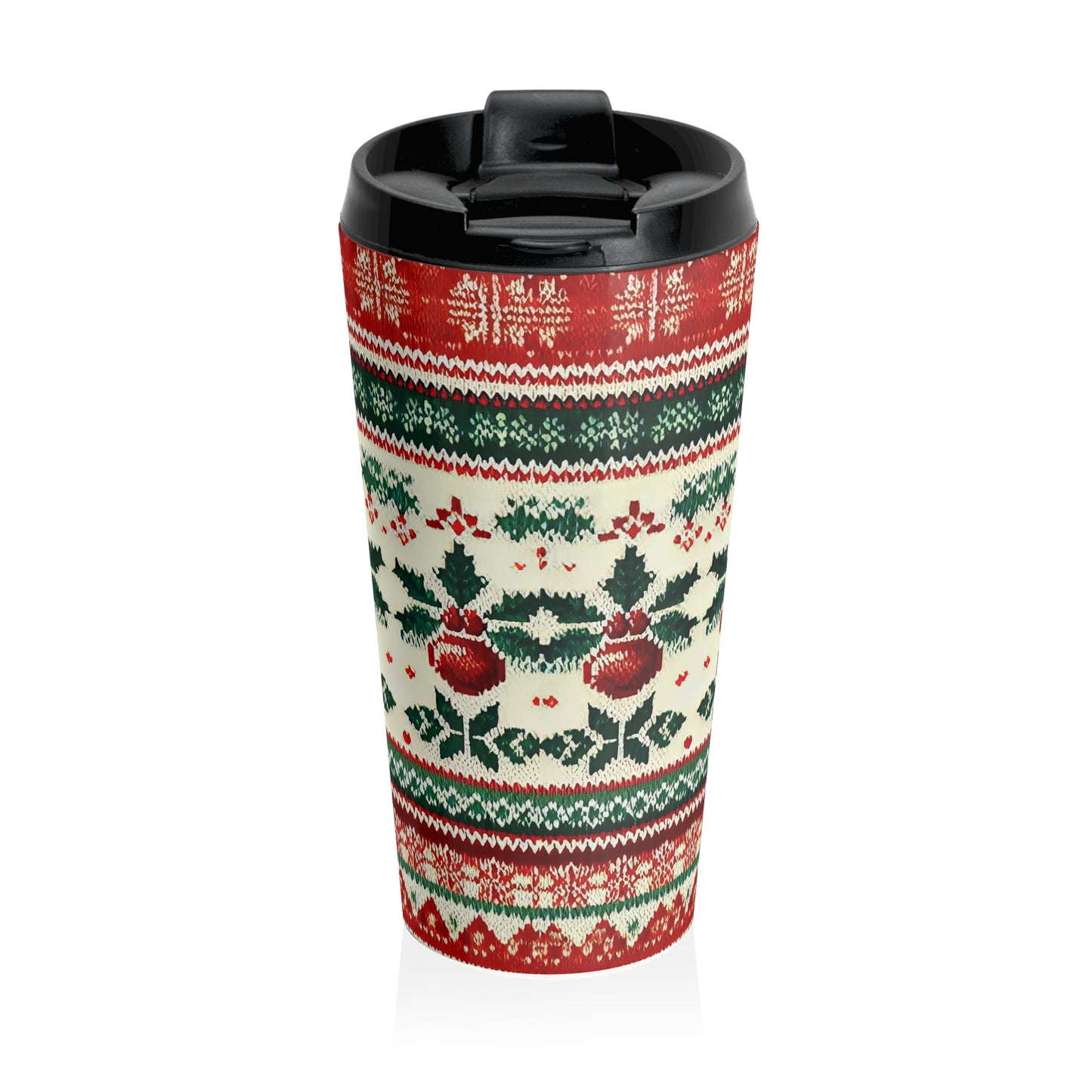 Cozy Christmas Knit Travel Mug