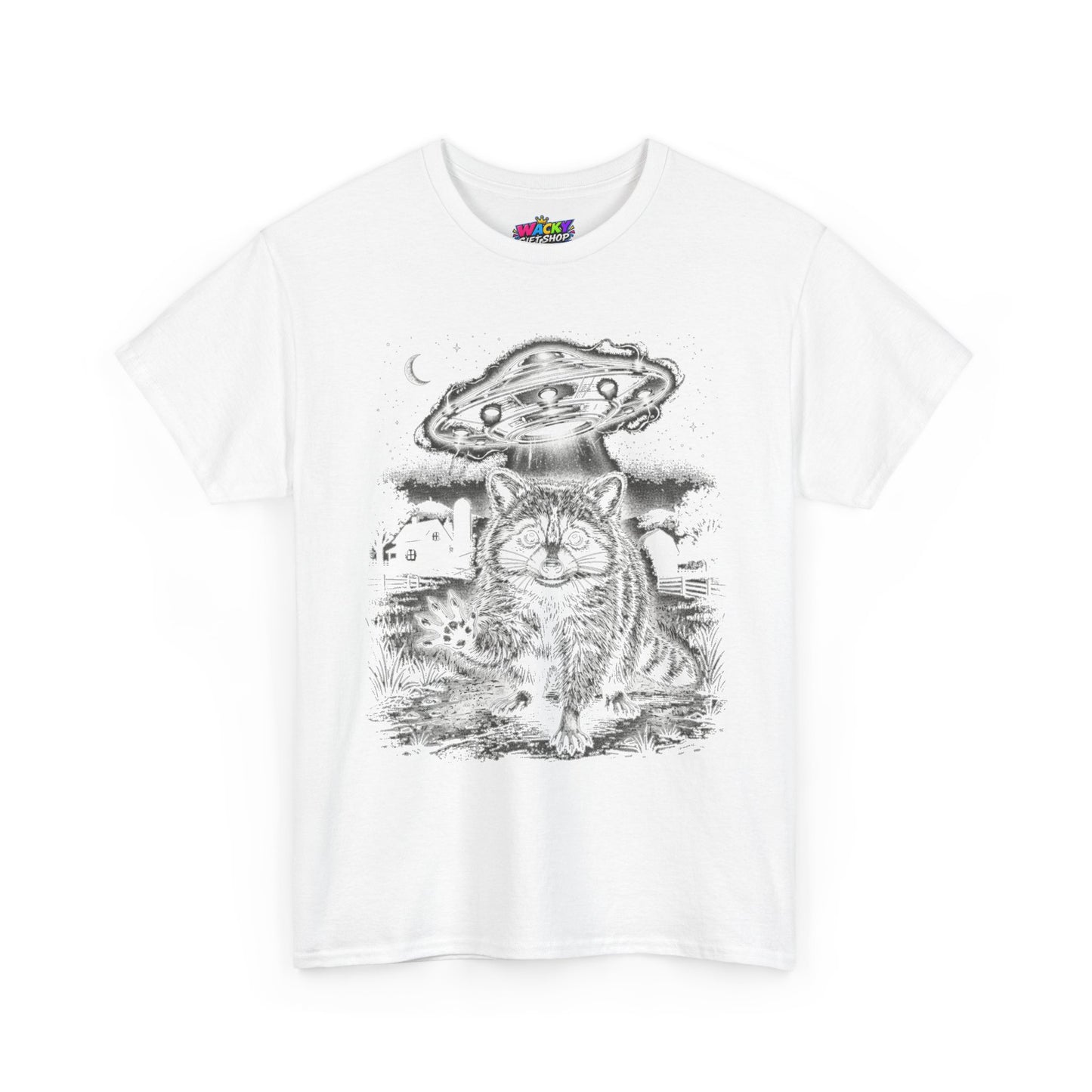 Take Me With You Raccoon UFO T-Shirt