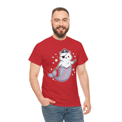 Pirate Mermaid Cat T-Shirt