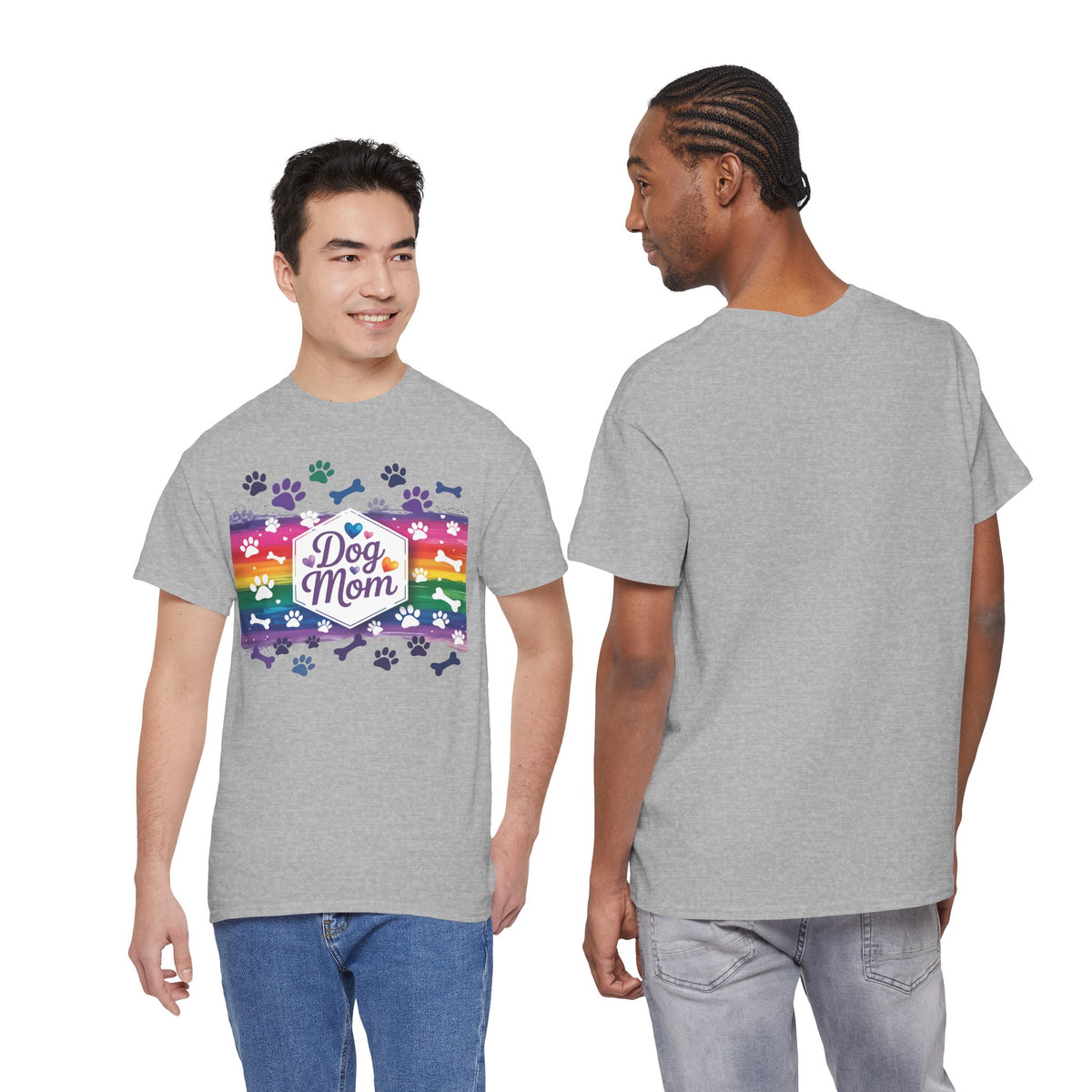 Rainbow Dog Mom T-Shirt