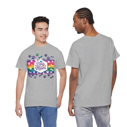 Rainbow Dog Mom T-Shirt
