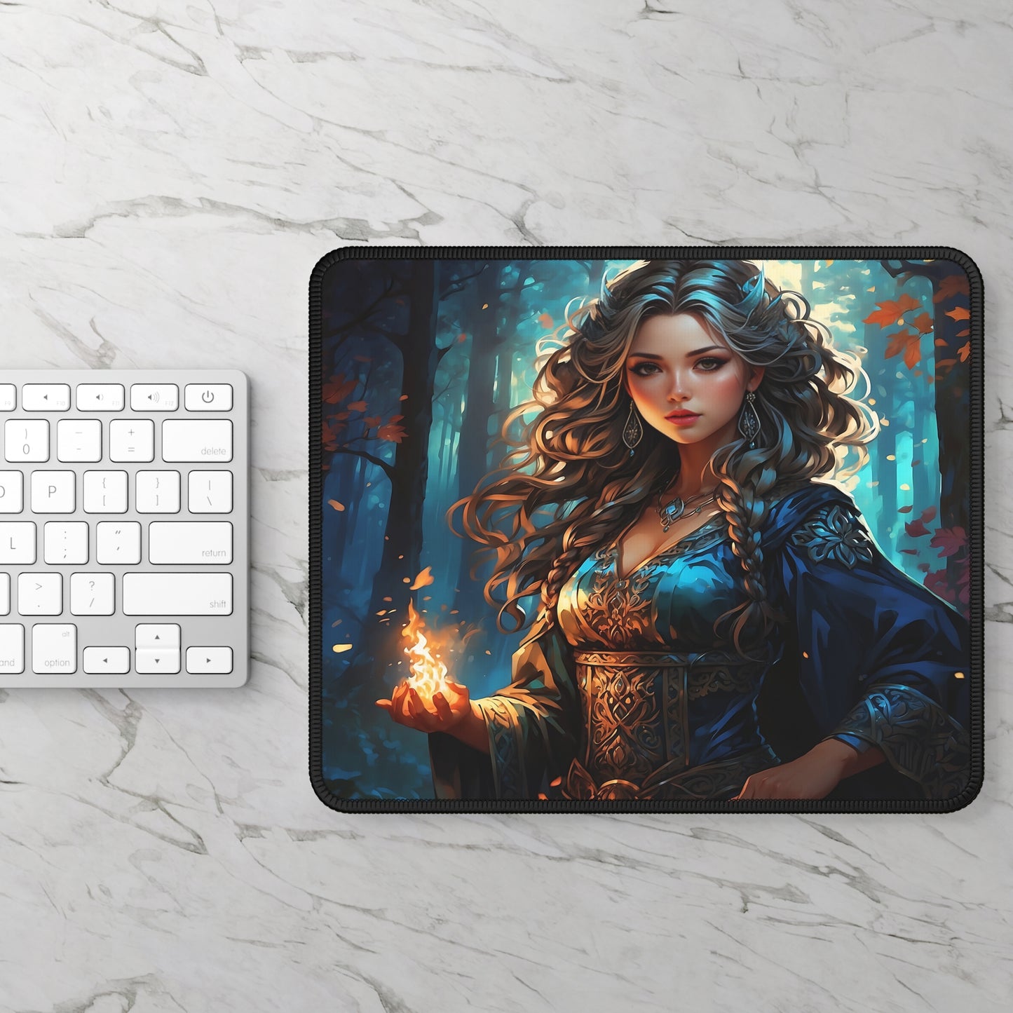Enchanted Forest Sorceress Mouse Pad