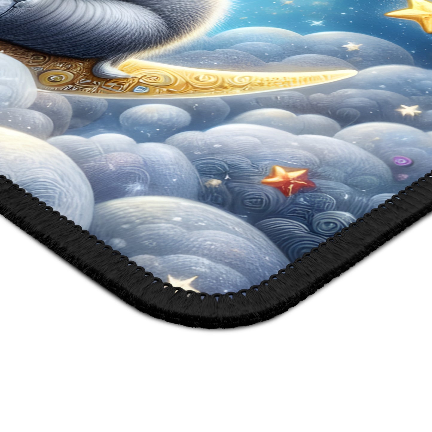 Moonlit Elephant Dreams Mouse Pad