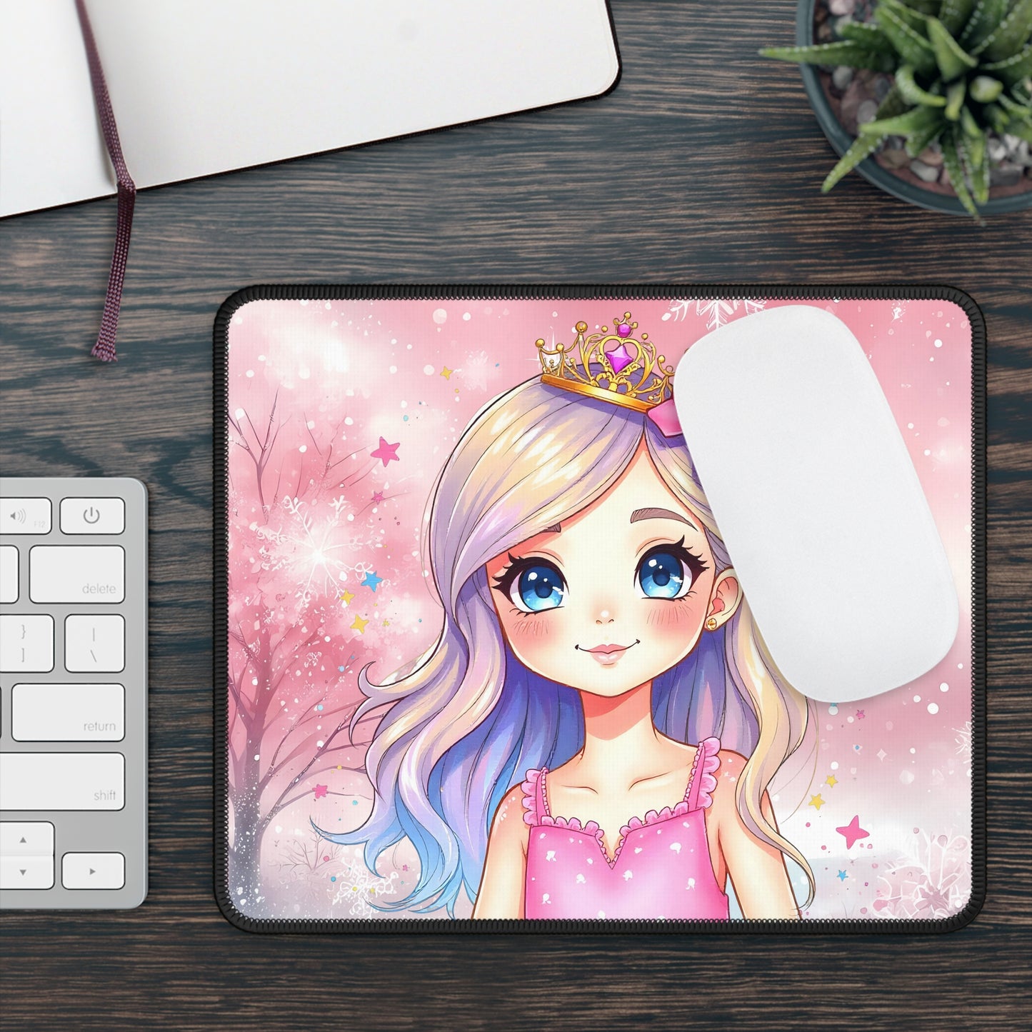 Snowflake Princess Mouse Pad