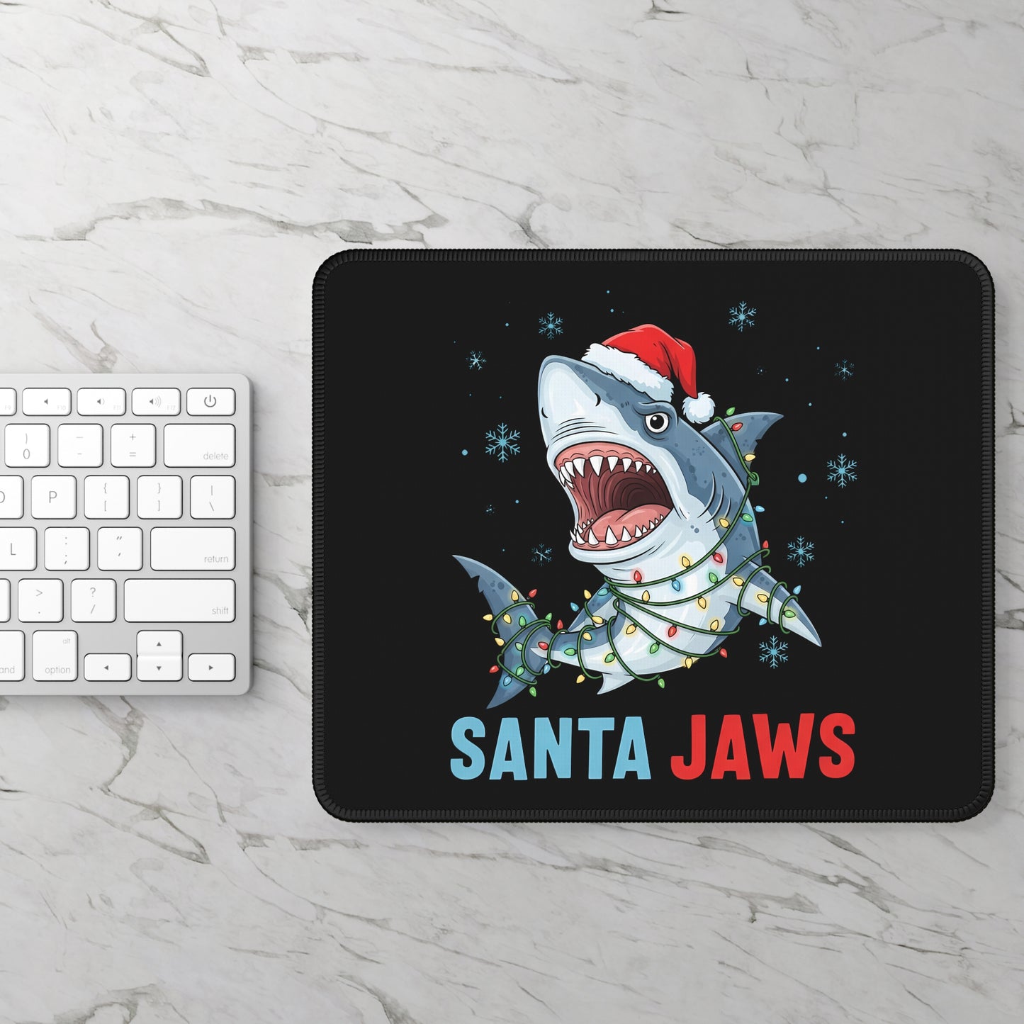 Santa Jaws Mouse Pad