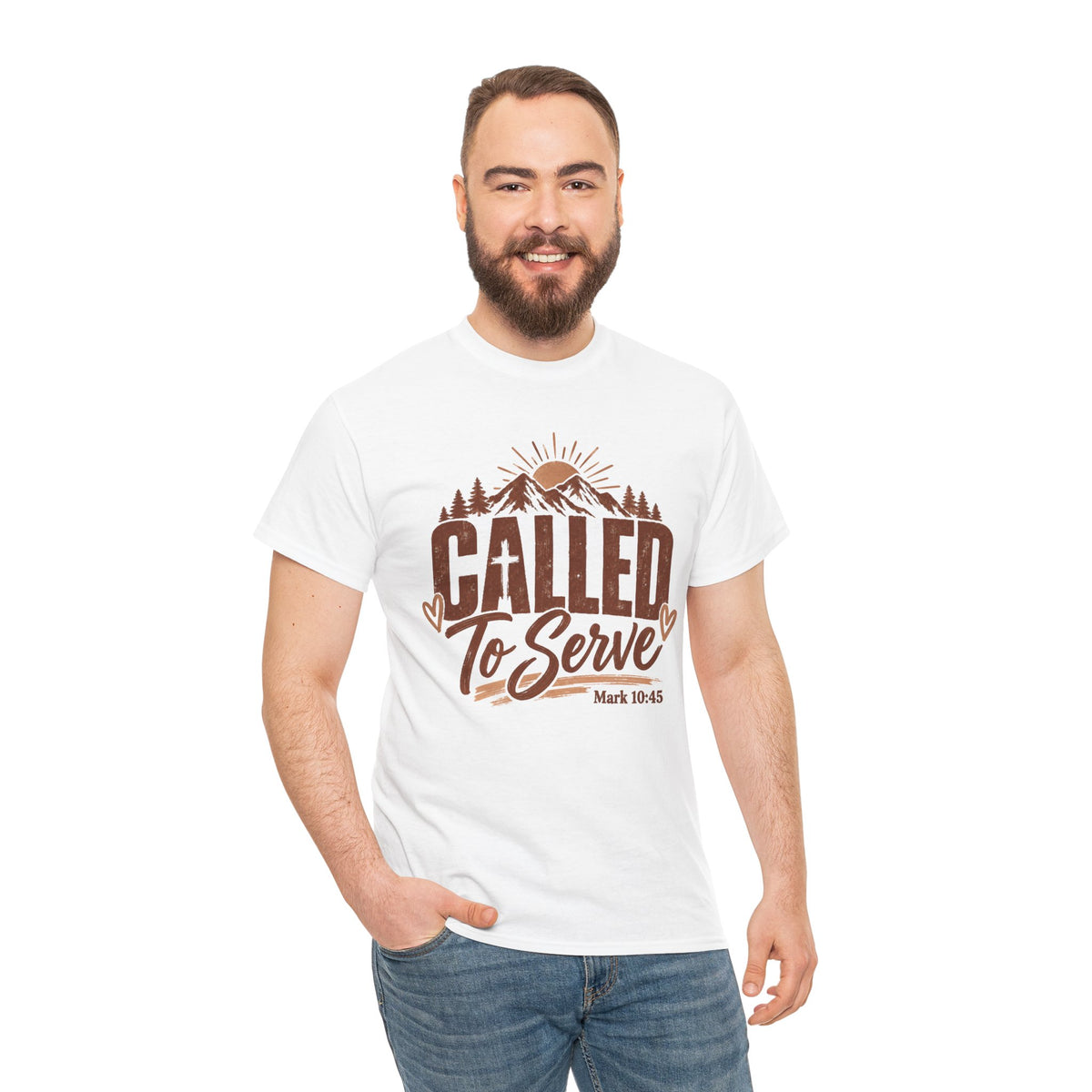 Called to Serve Mark 10:45 Christian T-Shirt