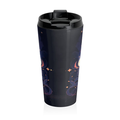 Mystic Cat Stainless Steel Travel Mug – 15oz