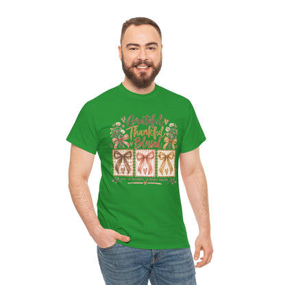 Grateful Thankful Blessed Christian T-Shirt