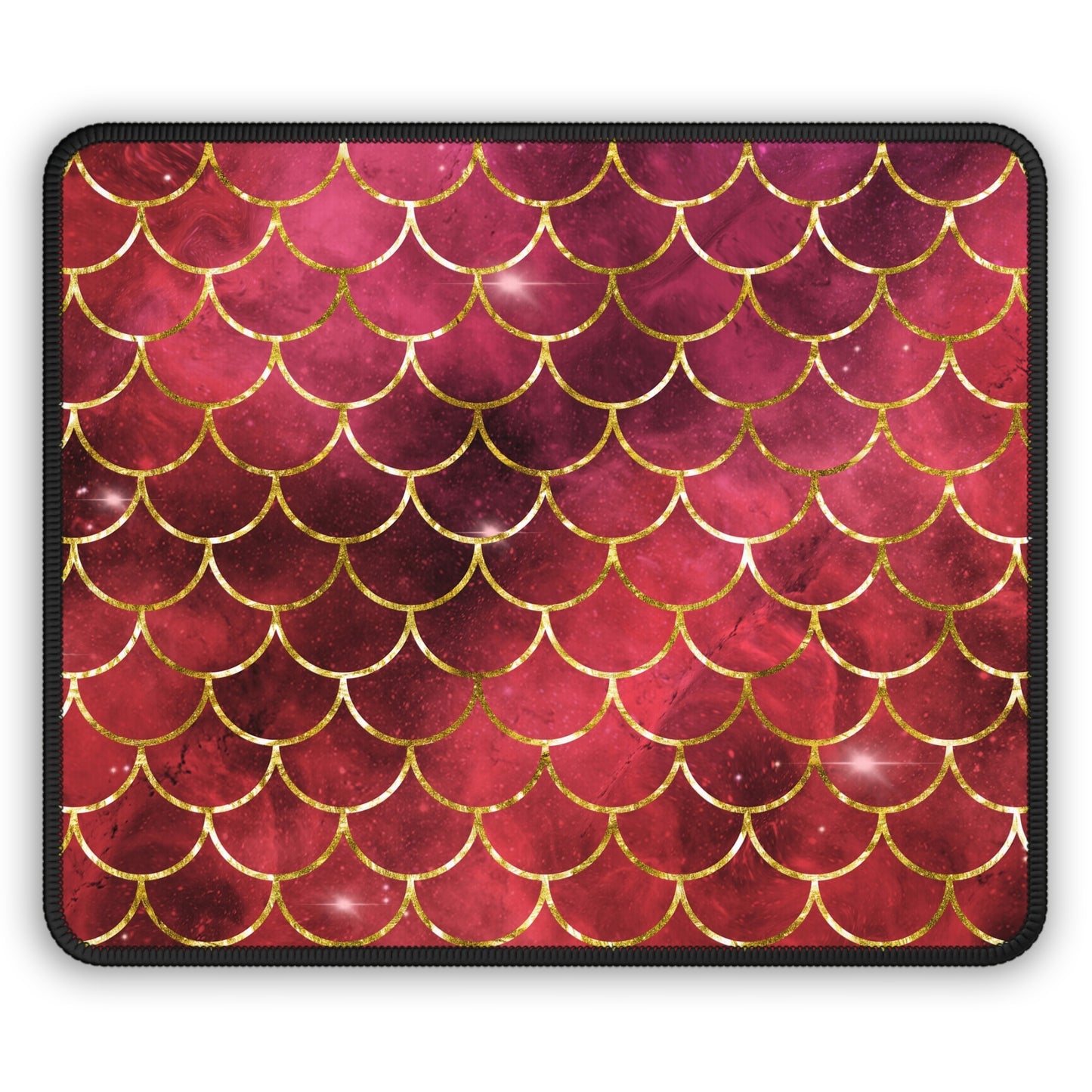 Cosmic Mermaid Scales Mouse Pad