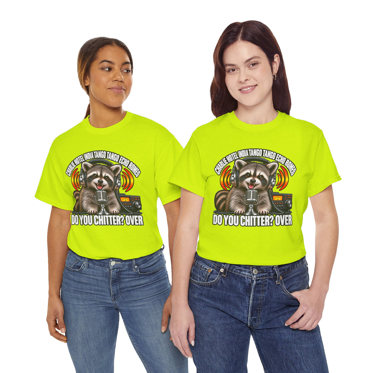 Do You Chitter? Over Raccoon Ham Radio T-Shirt