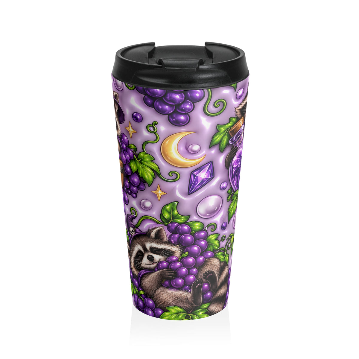 Wine Not? Raccoon Stainless Steel Travel Mug