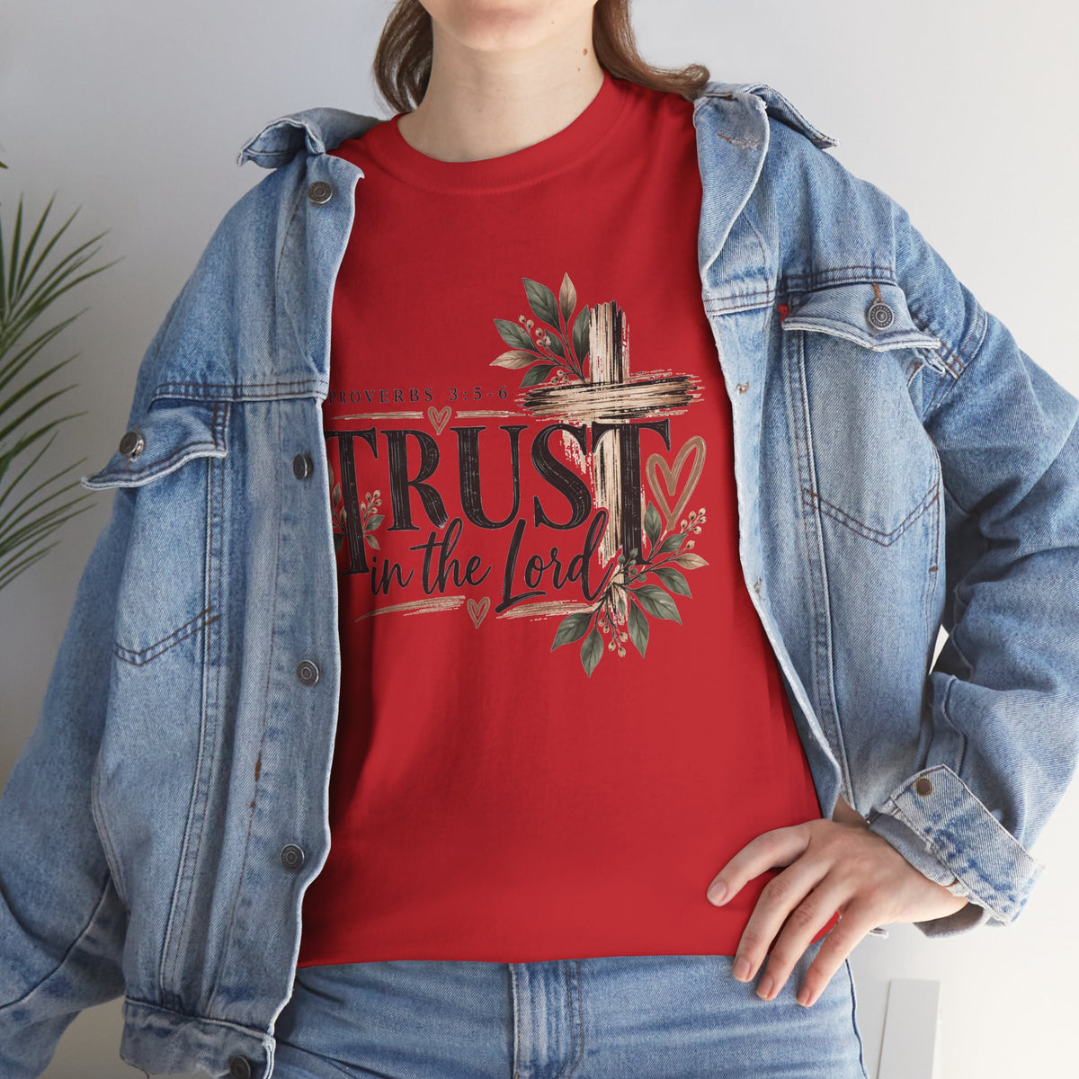 Trust in the Lord Proverbs 3:5-6 Christian T-Shirt