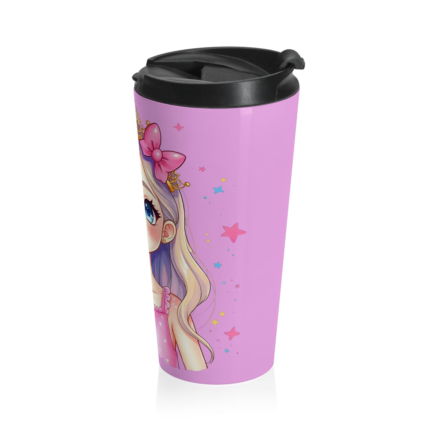 Princess Sparkle Travel Mug – 15oz Stainless Steel