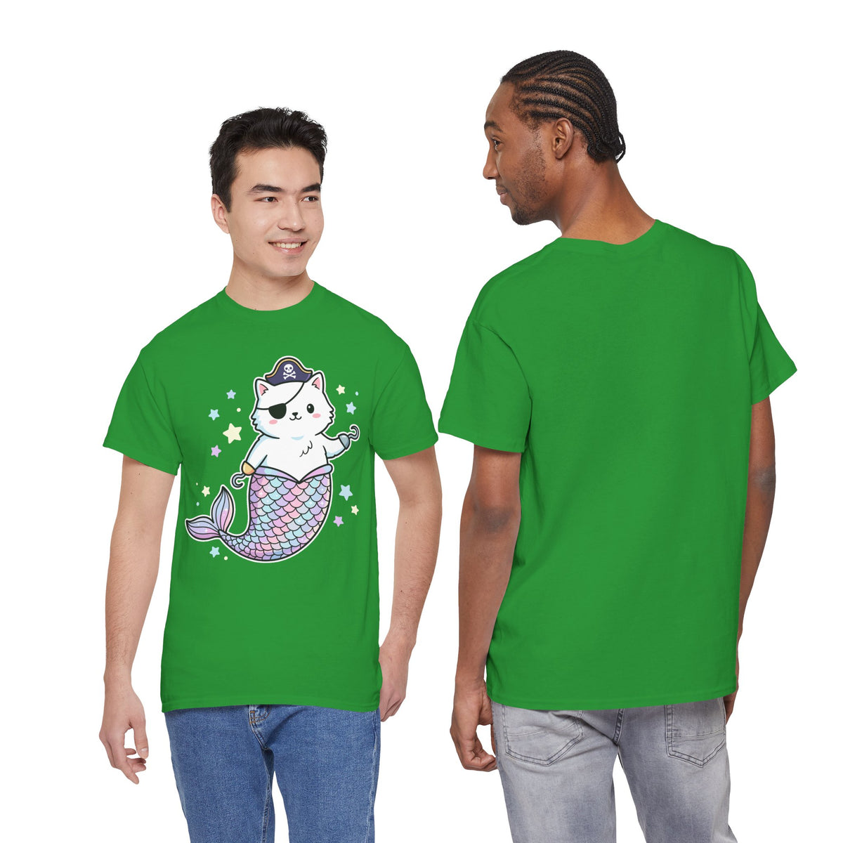 Pirate Mermaid Cat T-Shirt