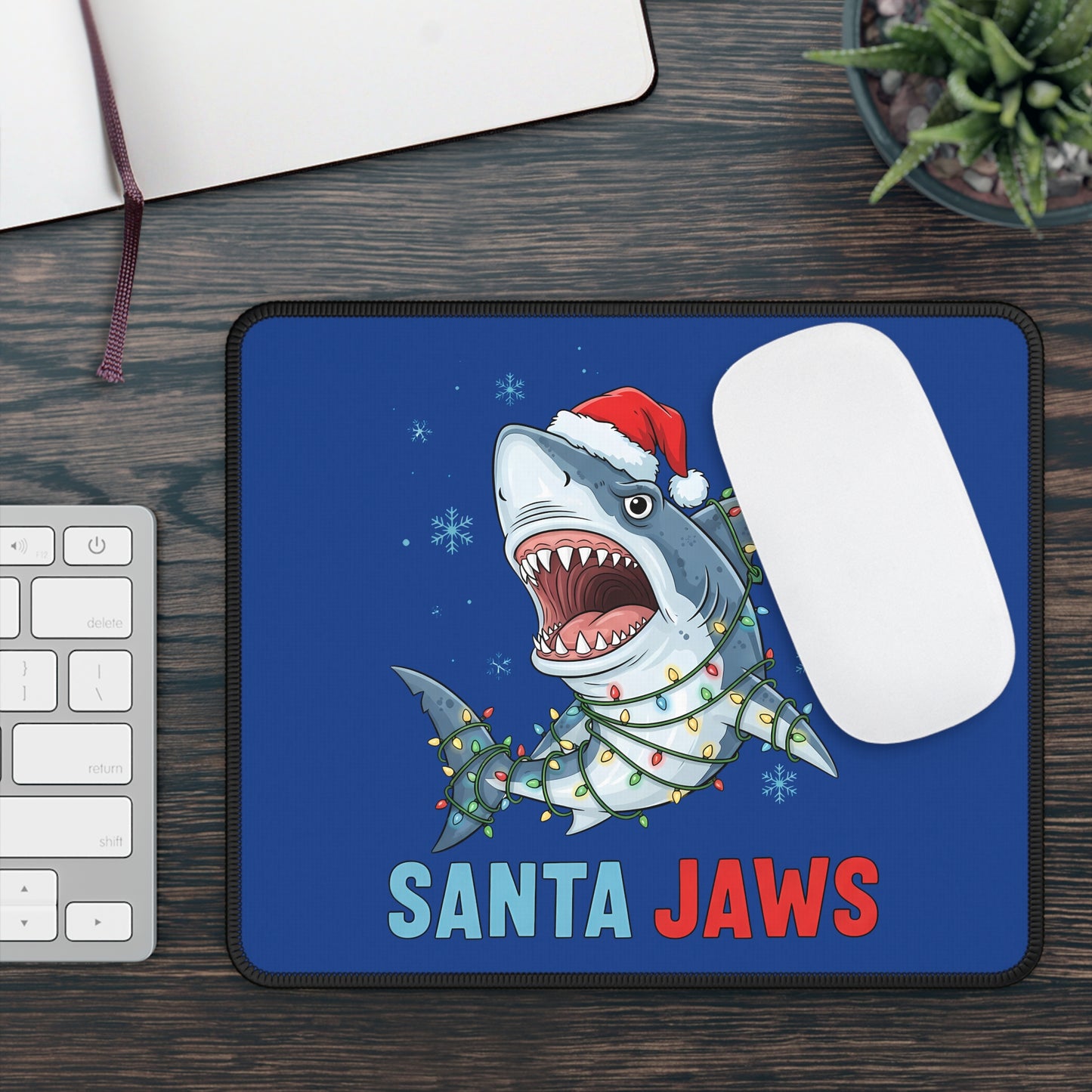 Santa Jaws Mouse Pad