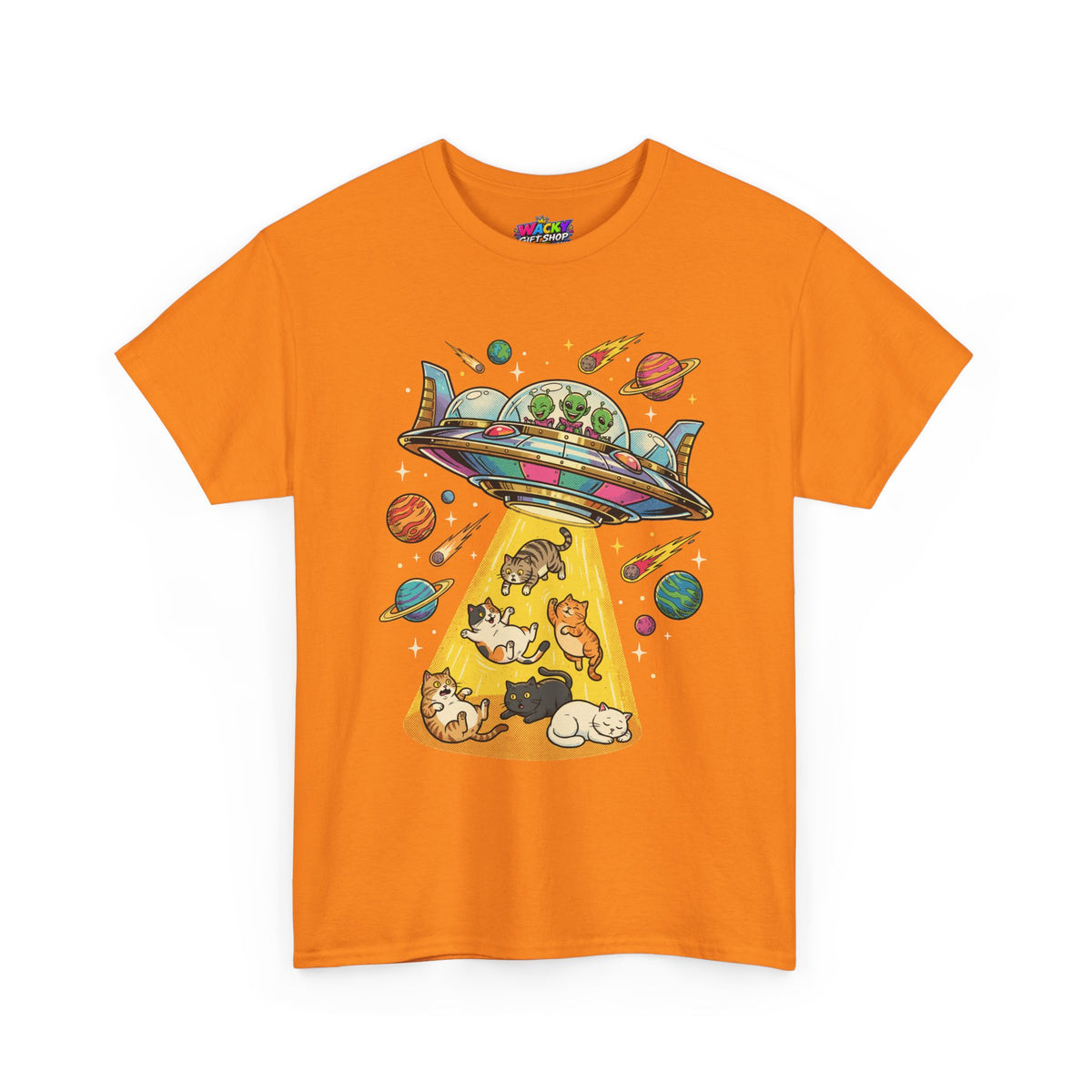 Alien Cat Abduction T-Shirt