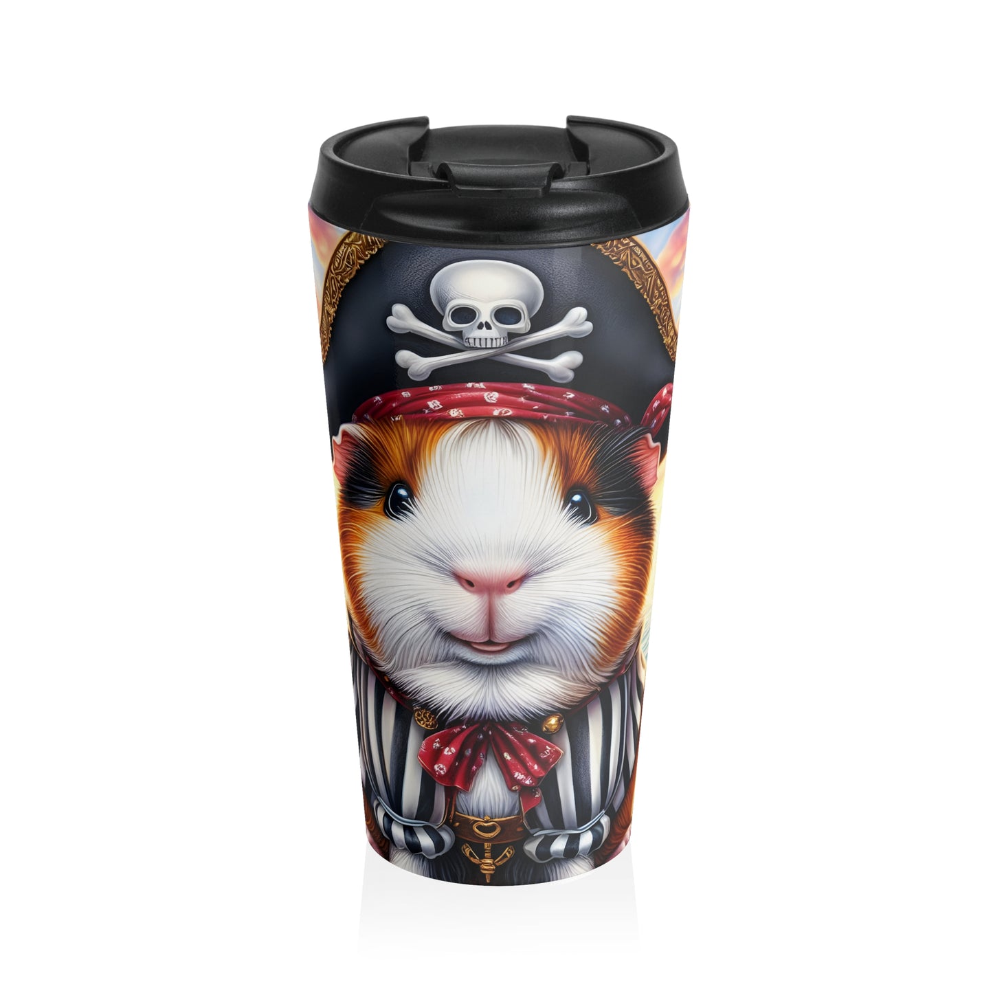 Pirate Guinea Pig Travel Mug