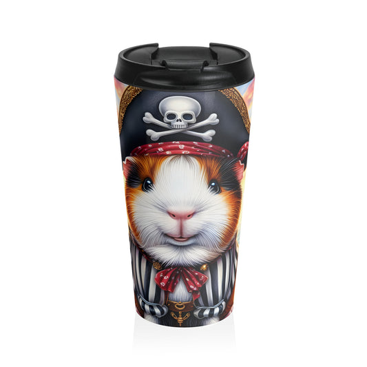 Pirate Guinea Pig Travel Mug