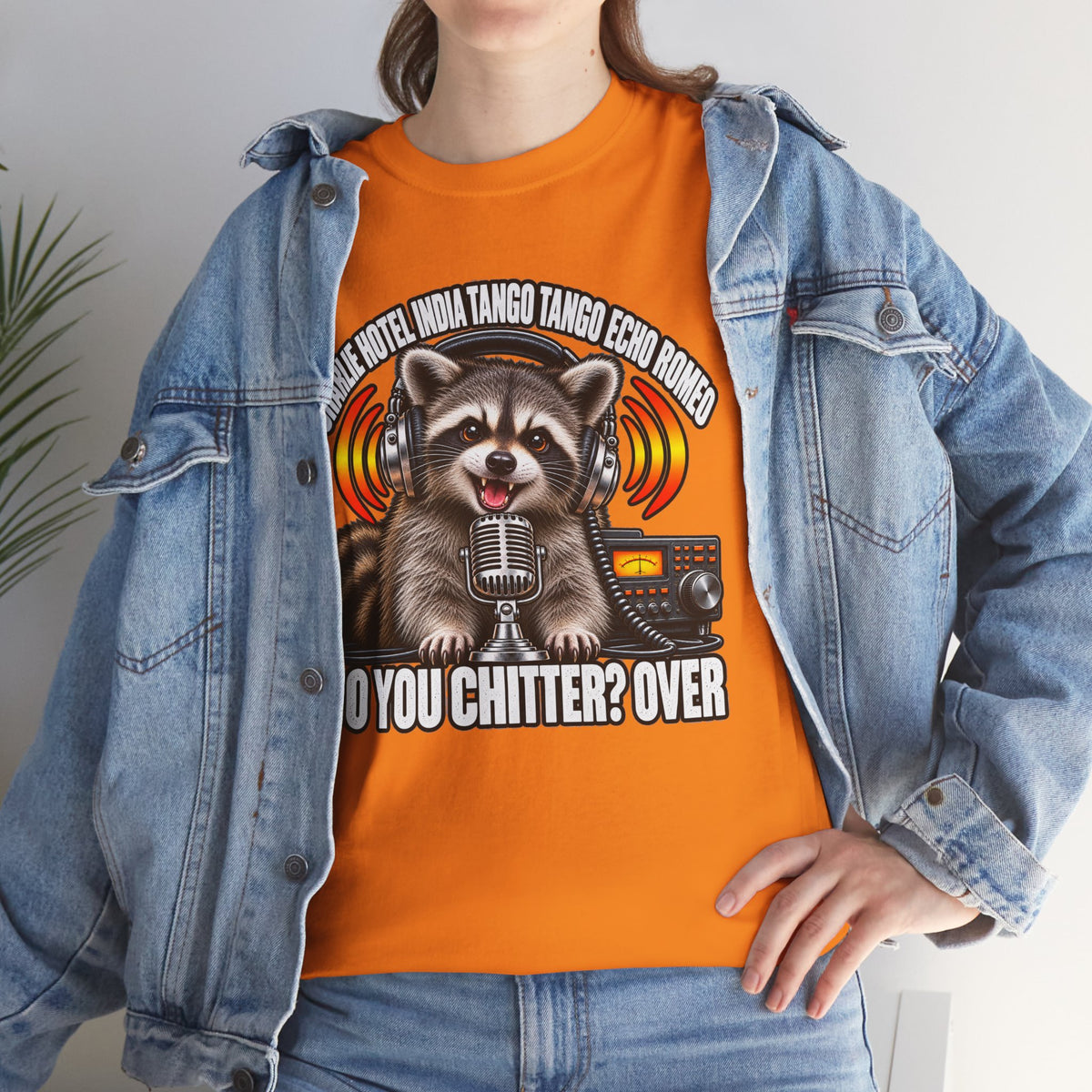 Do You Chitter? Over Raccoon Ham Radio T-Shirt