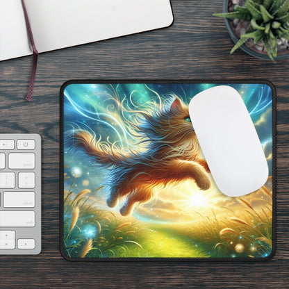 Sunlit Meadow Cat Mouse Pad