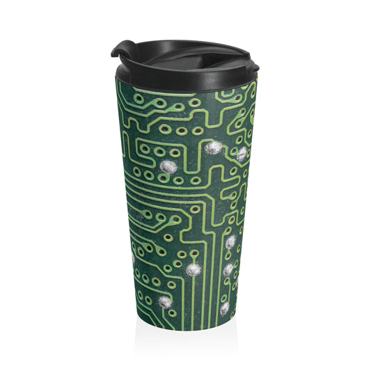 Tech Circuit Mug – 15oz Stainless Steel Travel Cup