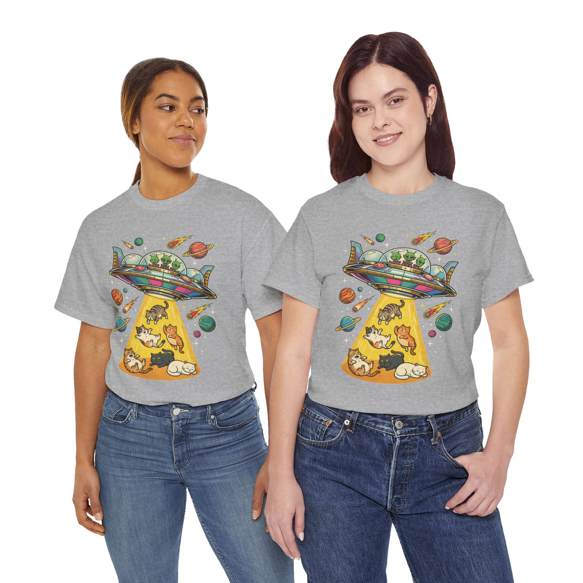 Alien Cat Abduction T-Shirt