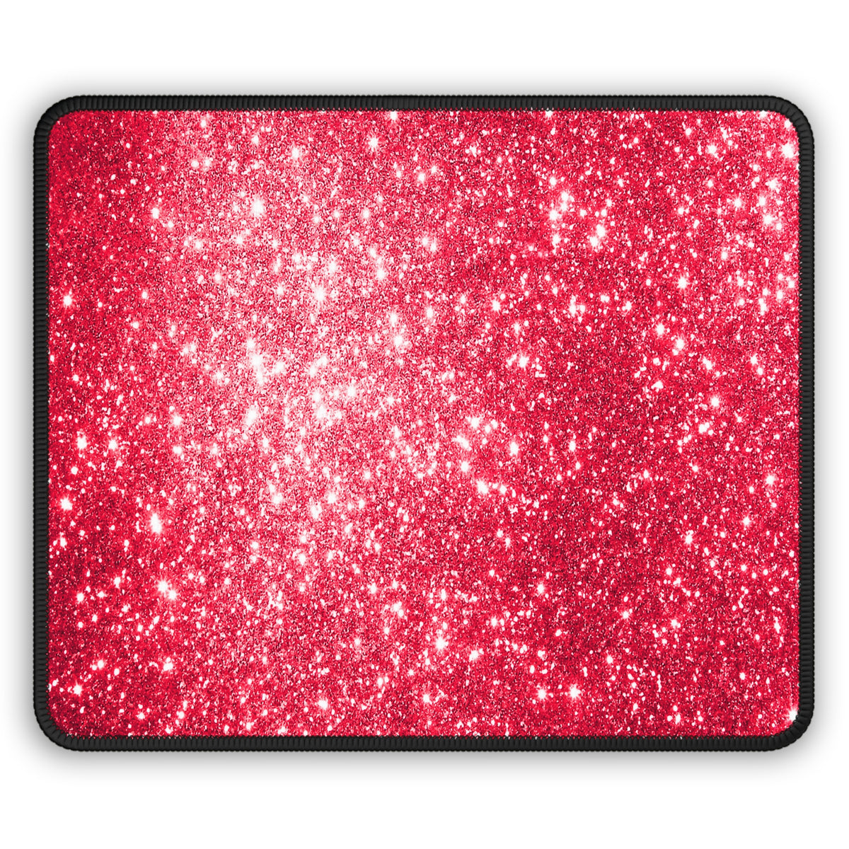 Ruby Red Glitter Mouse Pad