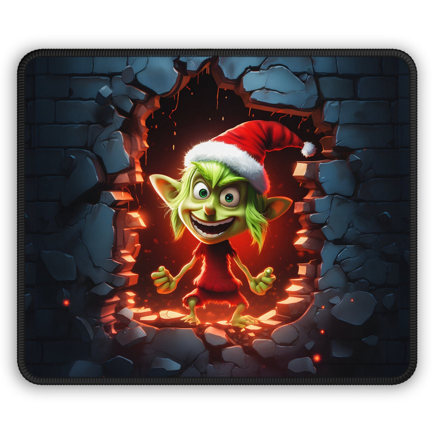 Mischief Elf Holiday Mouse Pad