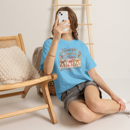 Grateful Thankful Blessed Christian T-Shirt