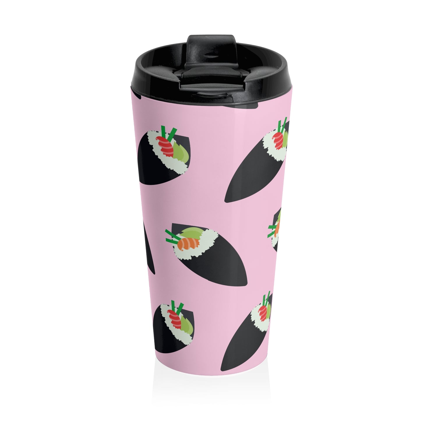 Sushi Roll Pattern Travel Mug