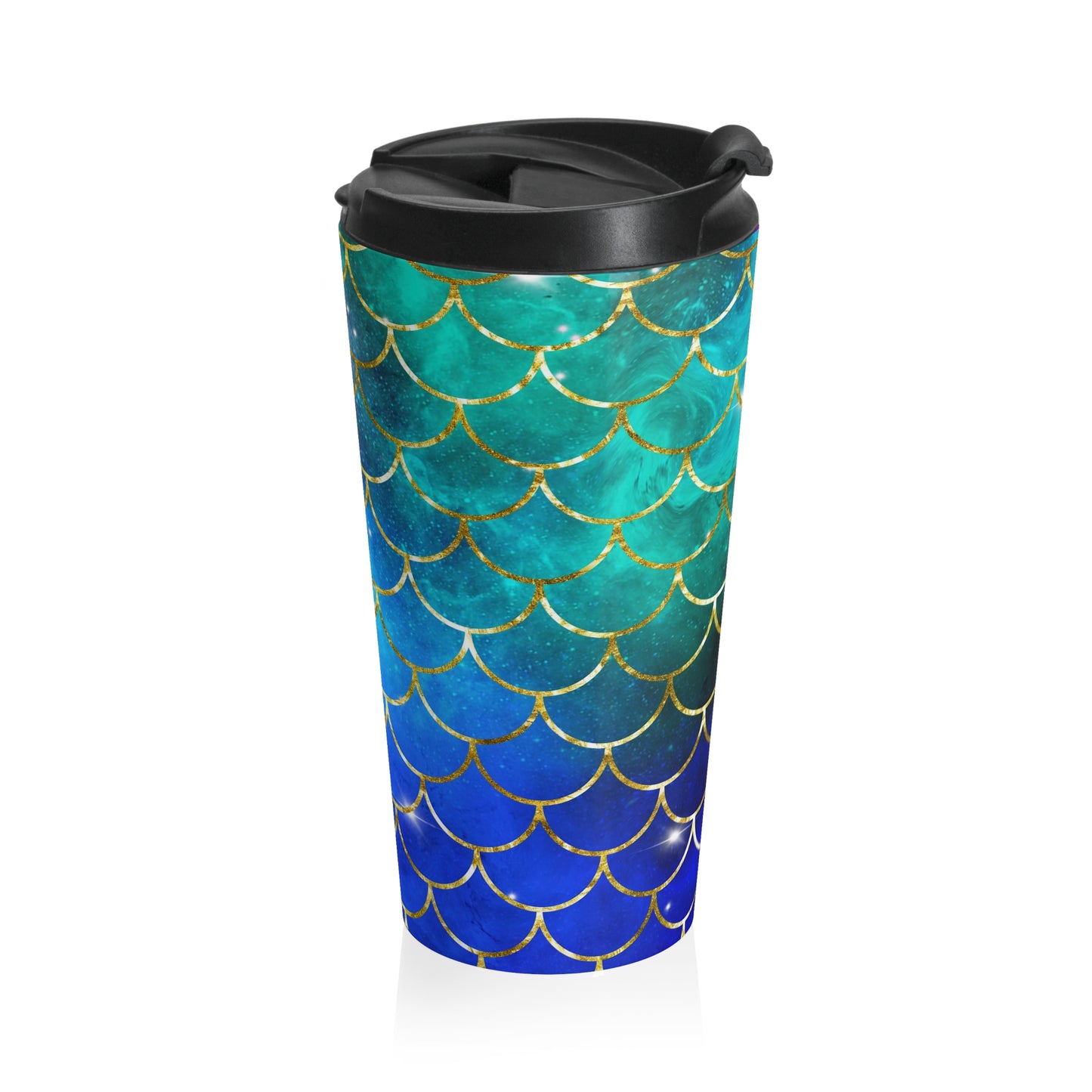 Mermaid Galaxy Scales Travel Mug