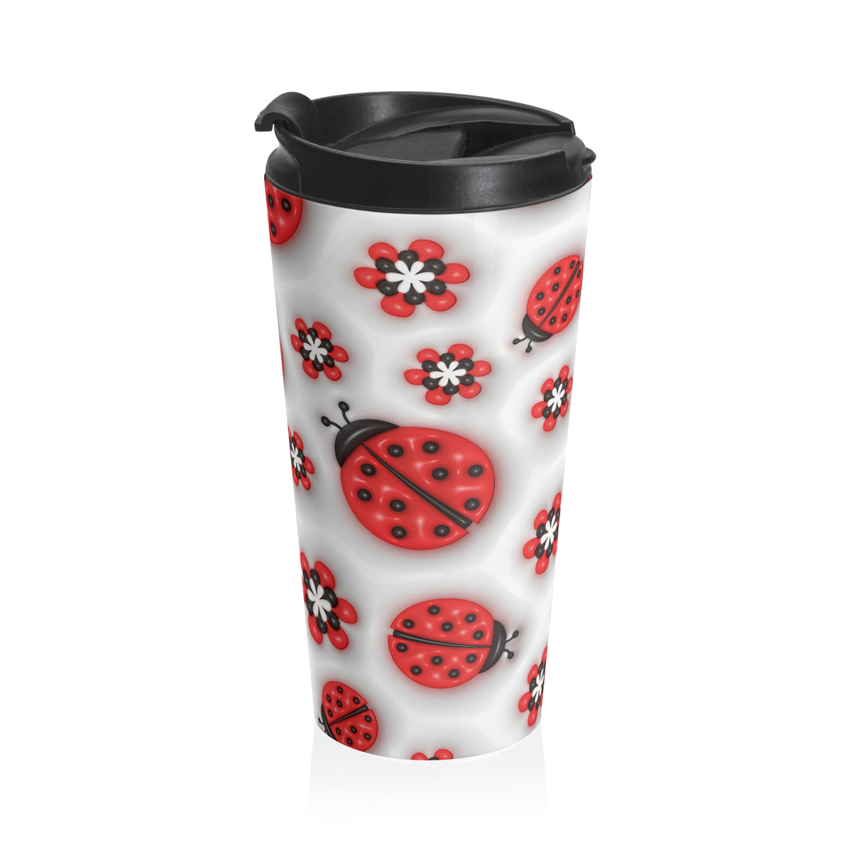 Lucky Little Ladybug Stainless Steel Travel Mug