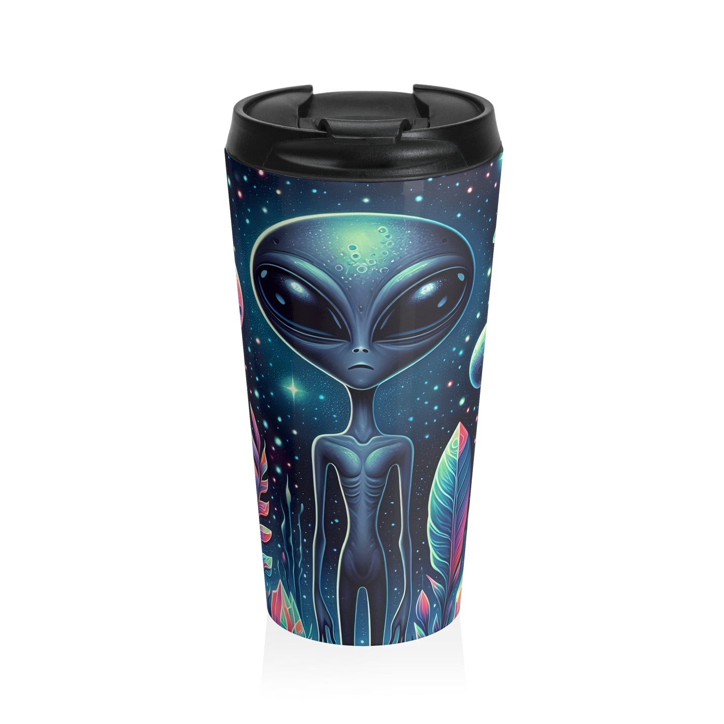 Cosmic Alien Glow Travel Mug