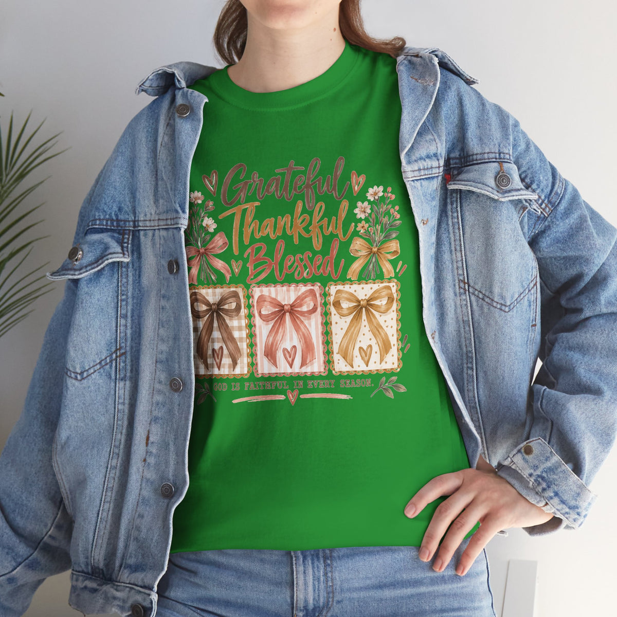 Grateful Thankful Blessed Christian T-Shirt