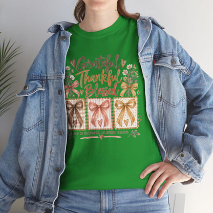 Grateful Thankful Blessed Christian T-Shirt