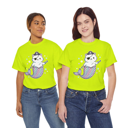 Pirate Mermaid Cat T-Shirt