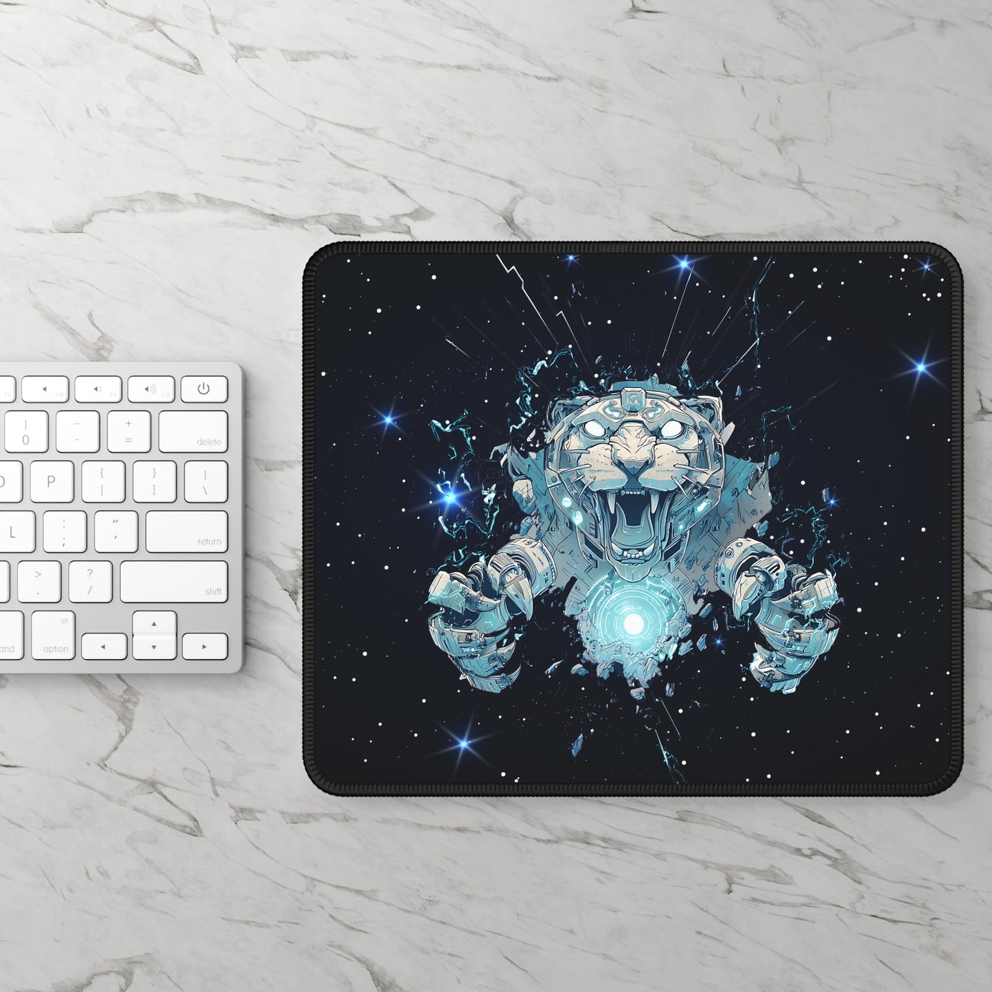 Cyber Tiger From Beyond The Stars Mouse Pad