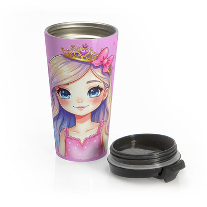 Princess Sparkle Travel Mug – 15oz Stainless Steel