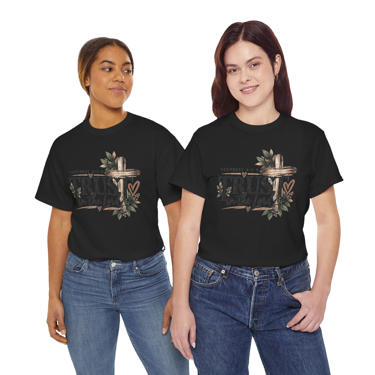 Trust in the Lord Proverbs 3:5-6 Christian T-Shirt